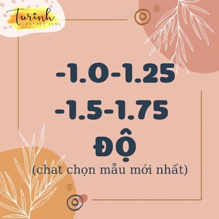 Lens 1.0-1.25-1.5-1.75 độ cận- kính áp tròng xám nâu đen choco