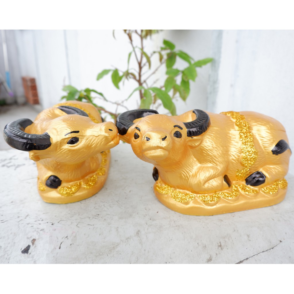 Heo Đất Tiết Kiệm Hình Trâu Vàng - Quà Tặng Năm Tân Sửu | BigBuy360 - bigbuy360.vn