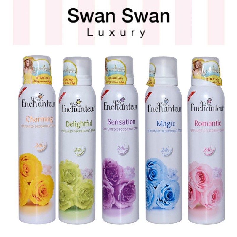 Xịt Khử Mùi Enchanteur Khử Mùi Cơ Thể 150ml