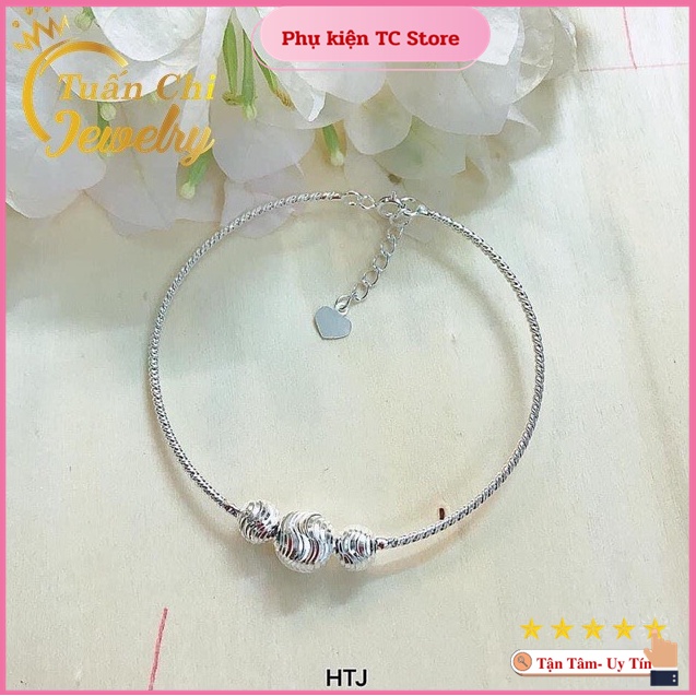 KHUYẾN MÃI Lắc Tay Bạc Nữ, Vòng Tay Nữ Kết Hợp Bi Phay Trẻ Trung, Cá Tính
