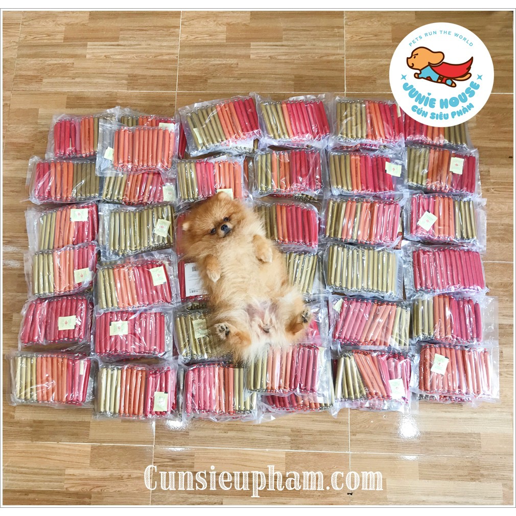 Xúc xích bò - gà - vịt - cá cho chó mèo