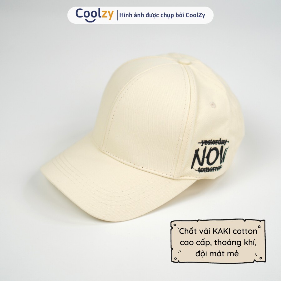 [Mã FAMARAL1 giảm 10K đơn 50K]Mũ lưỡi trai ❤️ Nón kết thêu hình NOW chất kaki cao cấp form unisex nam nữ N22