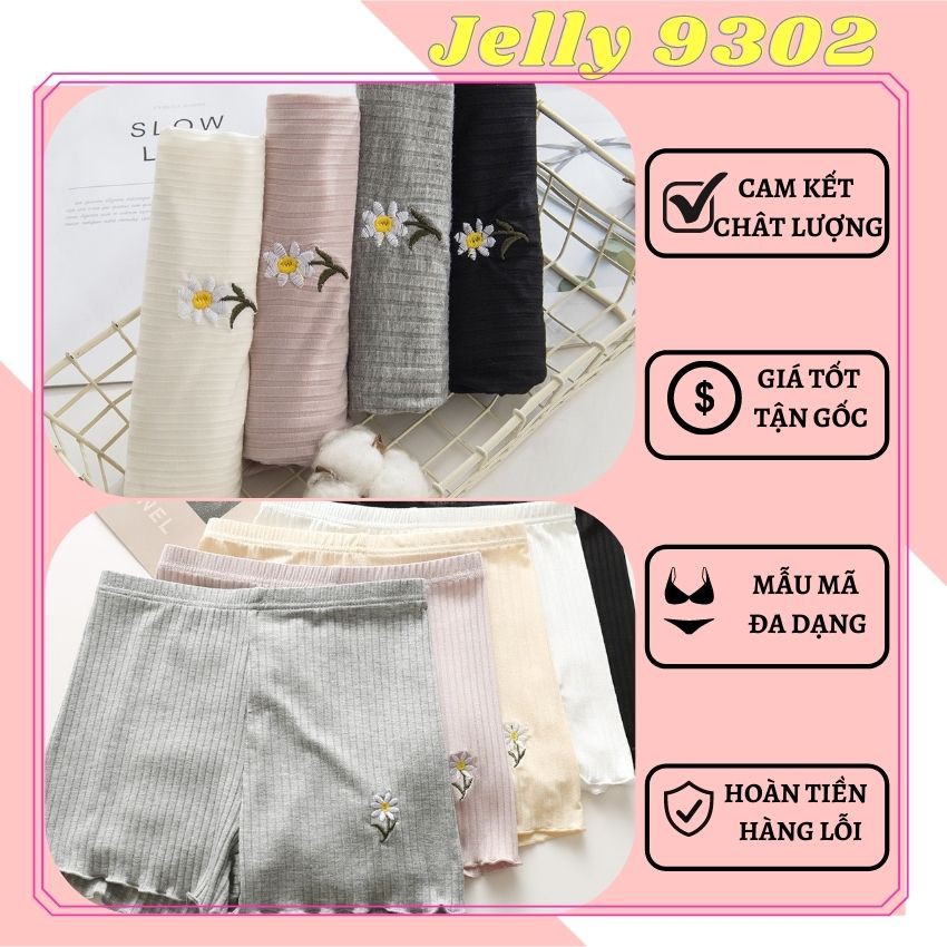 [QUÀ TẶNG] Quần Short Nữ Vải Thun Gân Mát In Hoa Cúc Nhỏ Dễ Thương – Quần Đùi Nữ Co Giãn Đa Chiều,Thông Thoáng, Mềm Mại