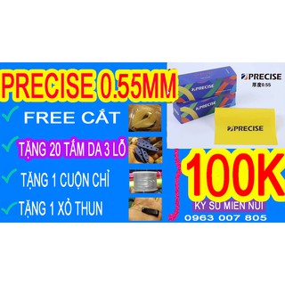 20-33 BỘ 1 mét thun presize 0.55mm thế hệ mới+20 miếng da 3 lỗ+1 cuộn buộc dẹp+1 cái kéo thun qua da