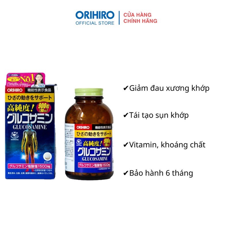 VIÊN UỐNG BỔ KHỚP- Glucosamine Orihiro 900 viên