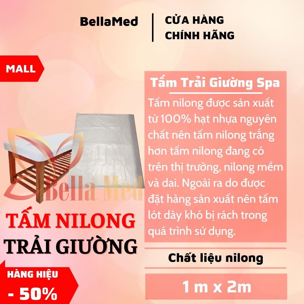 Sấp nilong trải giường tắm trắng 2kg5 được tầm 50 tấm