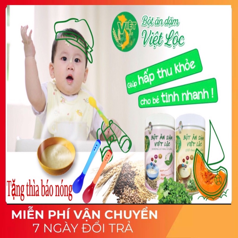 Bột Ăn Dặm Việt Lộc  free ship  sản phẩm chính hãng, date mới