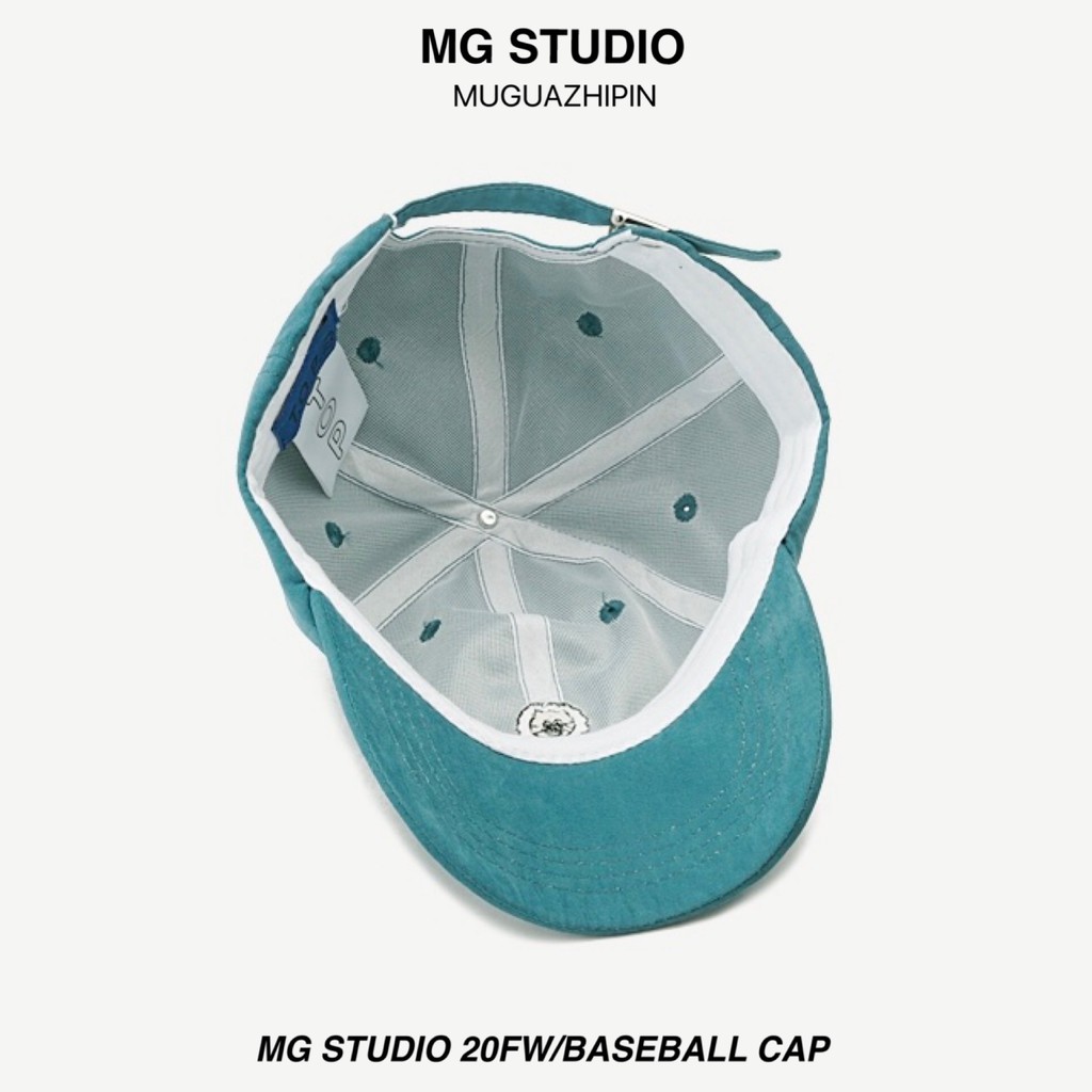 Mũ bóng chày MG STUDIO thêu hoạ tiết sư tử hoạt hình dễ thương