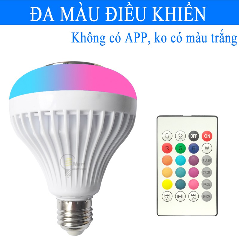 Đèn led 12 màu kèm loa bluetooth âm bass siêu trầm bóng đèn led 7 màu kèm loa bluetooth có điều khiển trên điện thoại