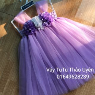 Freeship 99k toàn quốc_,Váy TuTu màu tím cà