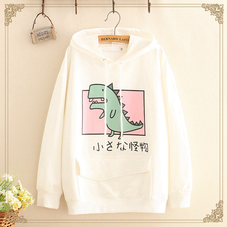Áo Khoác Hoodie 🚚 FREESHIP 🚚 Áo Khoác Nỉ Hoodie Khủng Long Cute (nhiều màu) mẫu hoodie mới nhất 2020 | BigBuy360 - bigbuy360.vn