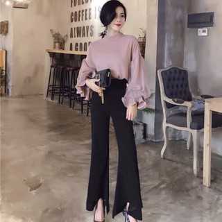 Áo von lụa tay bồng phối ren siêu xinhh