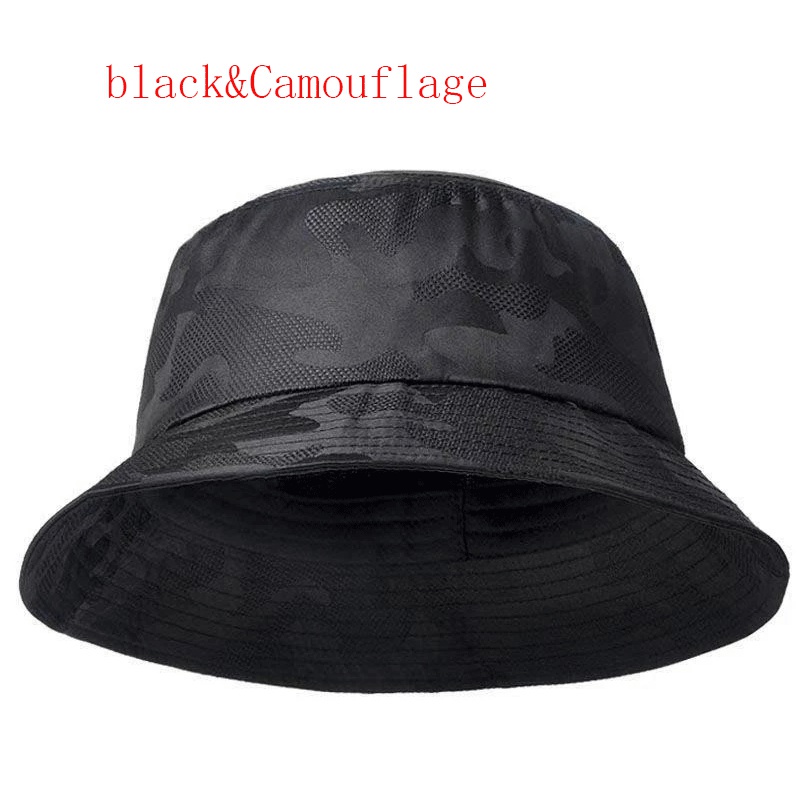 Mũ bucket vải cotton thoáng khí họa tiết rằn ri phong cách đường phố hip hop thời trang đi chơi hoạt động ngoài trời