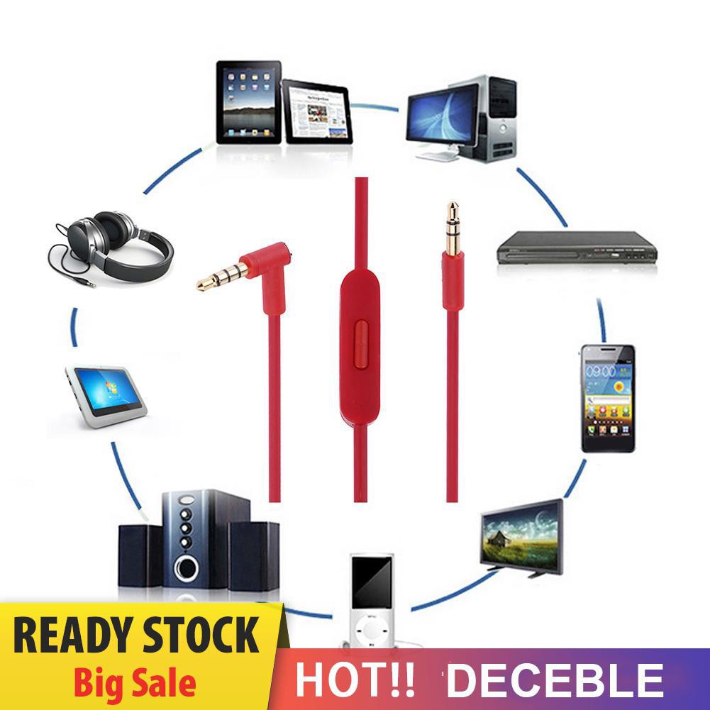 Dây cáp âm thanh thay thế giắc cắm 3.5mm chữ L thích hợp cho Beats Solo Hd Studio Pro