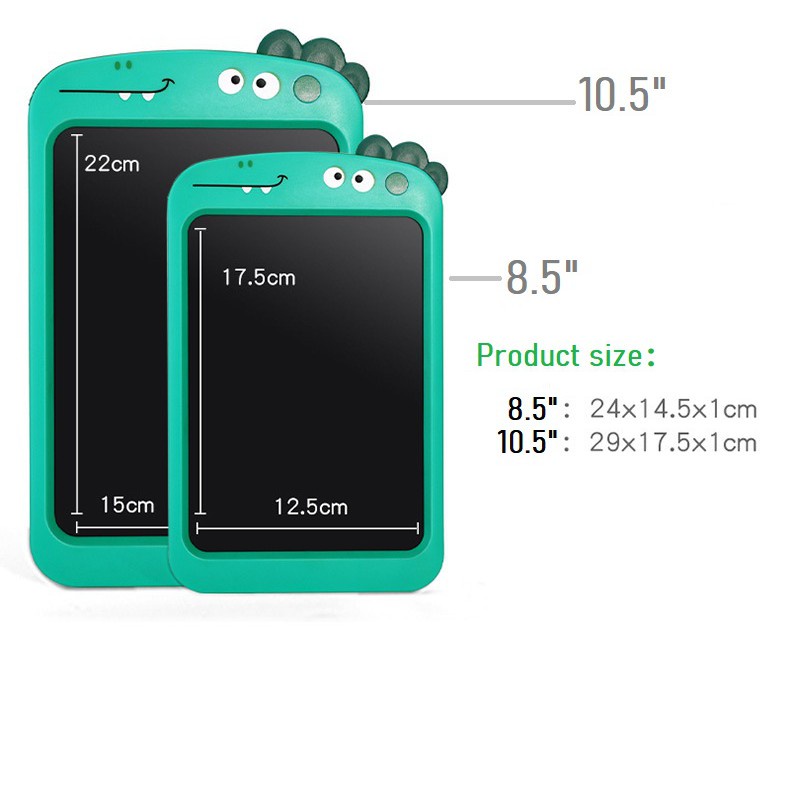 Bảng viết/vẽ điện tử thông minh tự xóa màn hình LCD 8.5"/10.5" cho bé Writing Tablet Cute Rabbit Dinosaur Multicolor