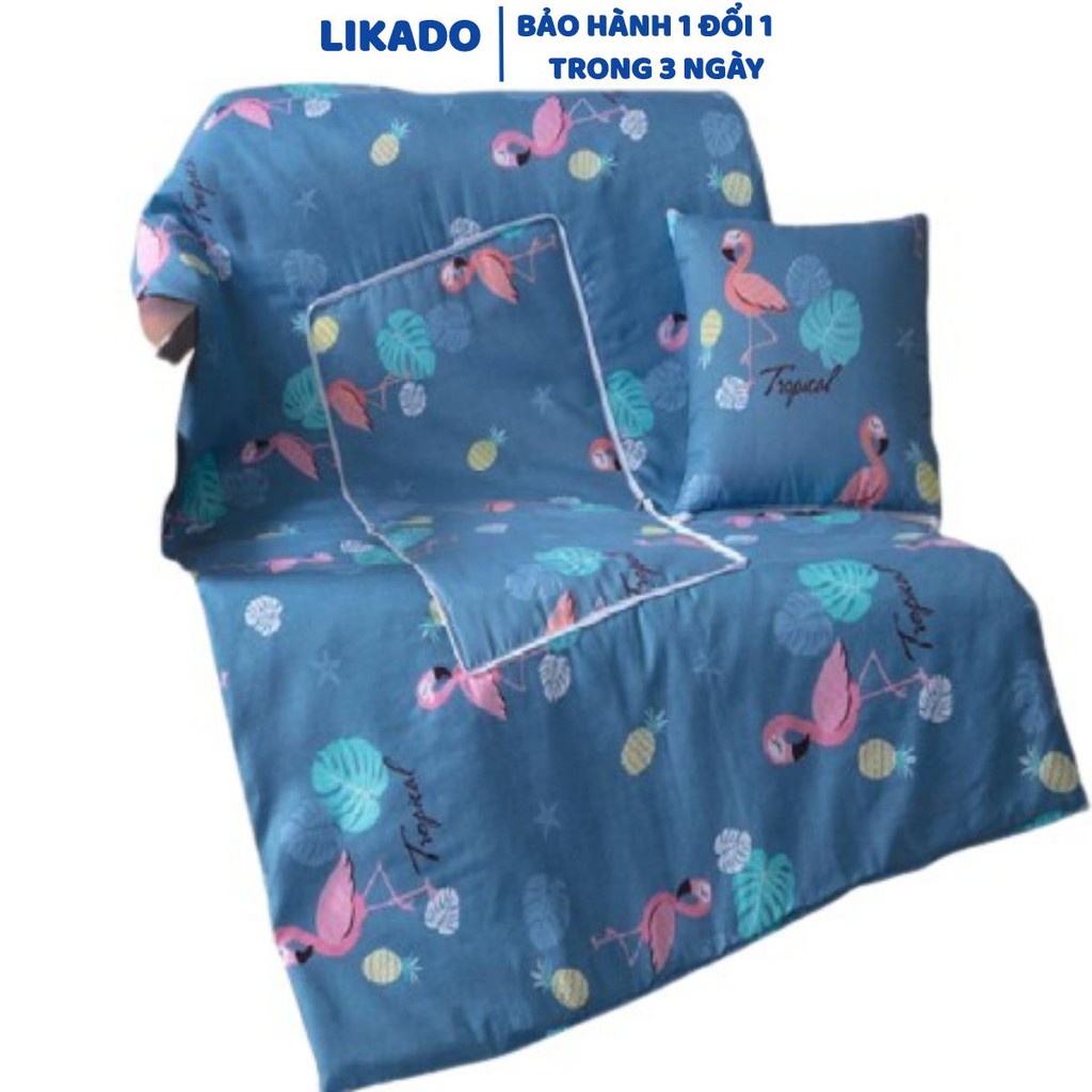 [LIKADO]Chăn văn phòng trần bông vải cotton (1mx1,5m)(CVP01)