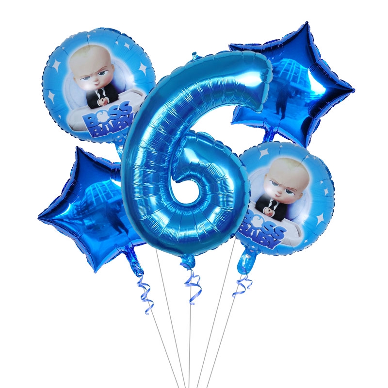 Set 5 Bong Bóng Hình Số 30 inch Trang Trí Tiệc Sinh Nhật Cho Bé