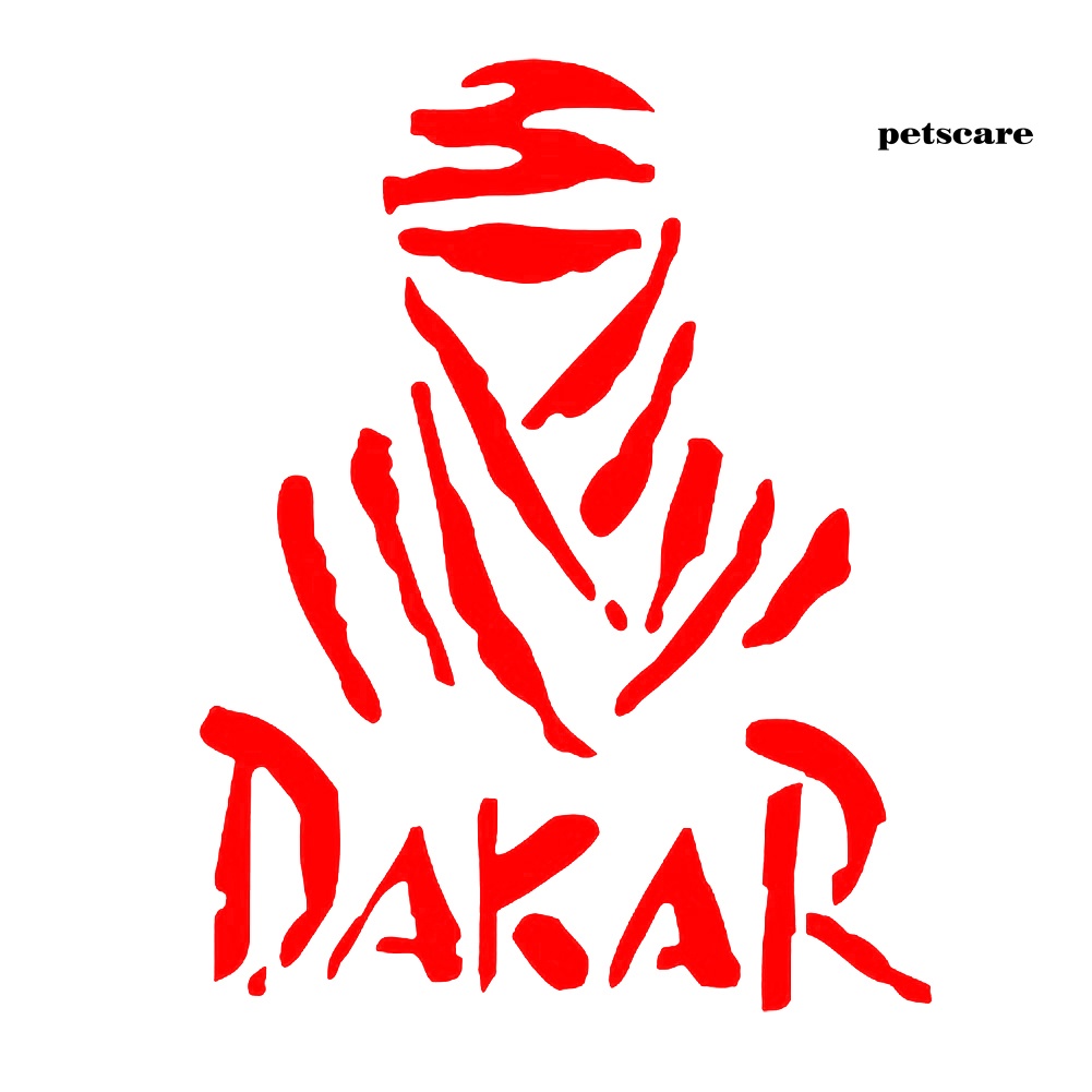 Miếng dán phản quang chữ Dakar trang trí cửa sổ xe hơi đẹp mắt