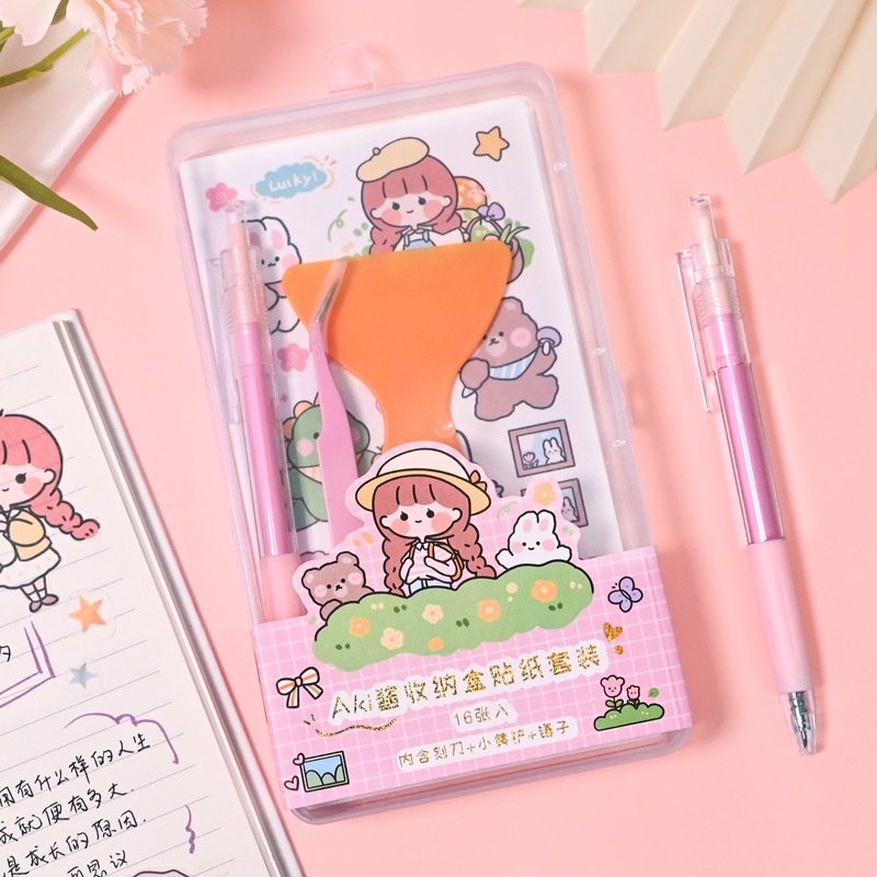 Sticker Dán Trang Trí Họa Tiết Hoạt Hình Dễ Thương Bắt Mắt