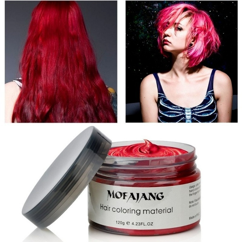 Sáp Nhuộm Tóc 7 Màu Bạc Tự Nhiên Dùng Một Lần 160g