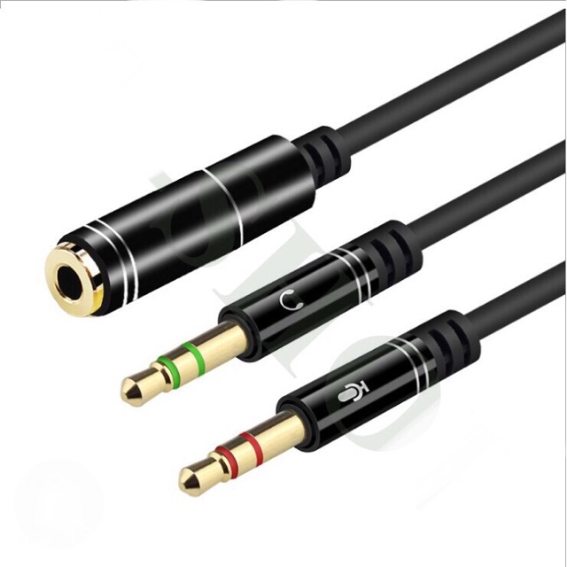 Jack chuyển đổi tai nghe 3.5 sang Audio và míc