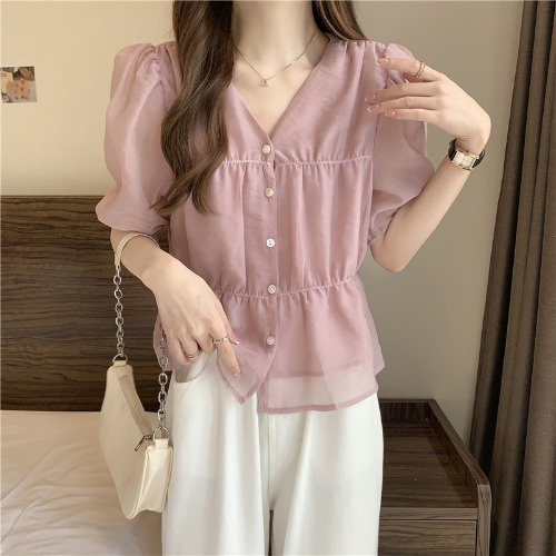 CZ4410 Áo ngắn tay nữ hè hàng nhập