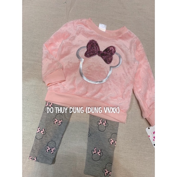 Bộ nỉ băng lông bé gái