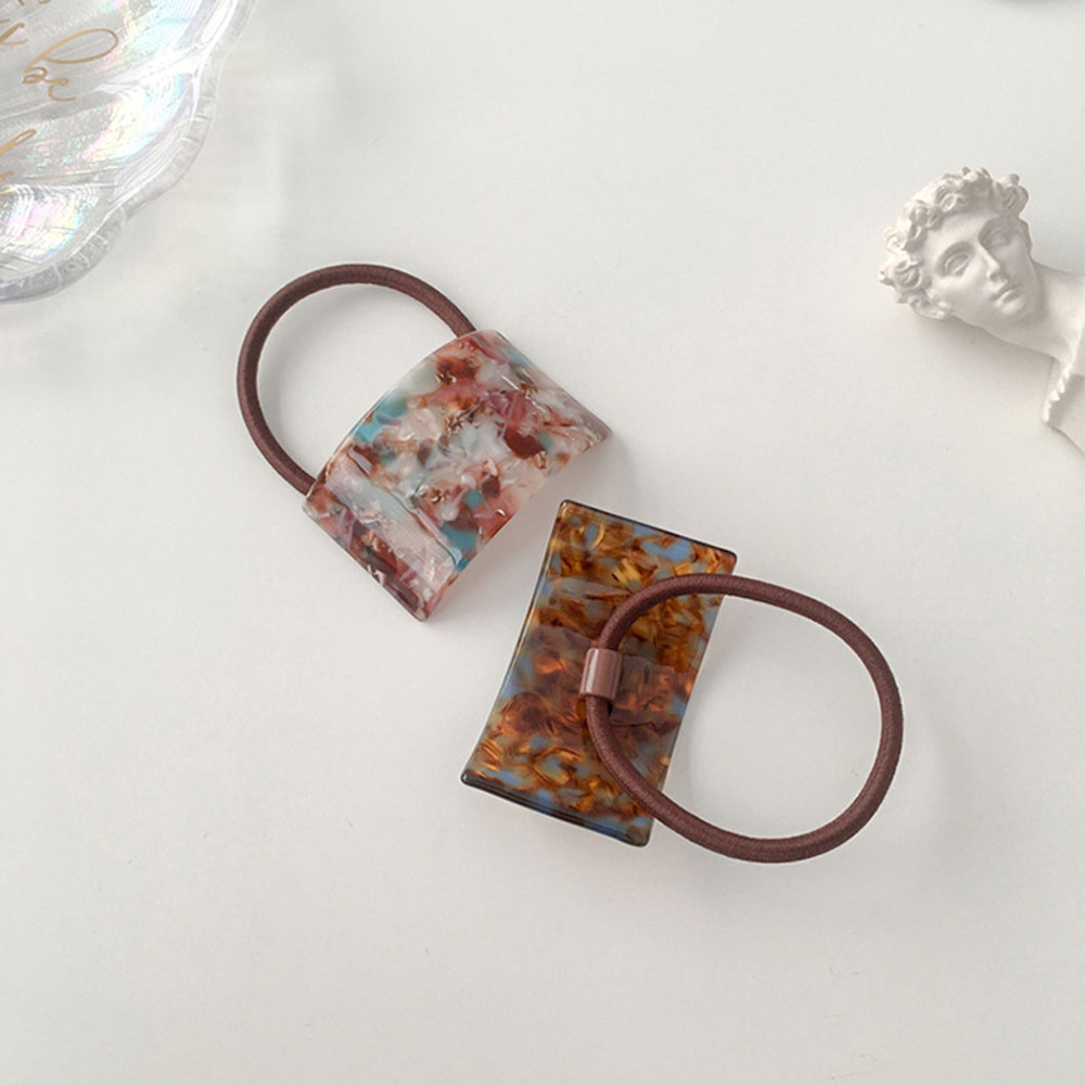 Dây Buộc Tóc Họa Tiết Hình Học Thời Trang Cho Nữ