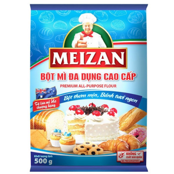 Bột Mì Đa Dụng Cao Cấp Meizan gói 500gram