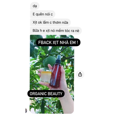 TINH DẦU BƯỞI ORGANIC SIZE 50ML SIÊU KÍCH MỌC TÓC