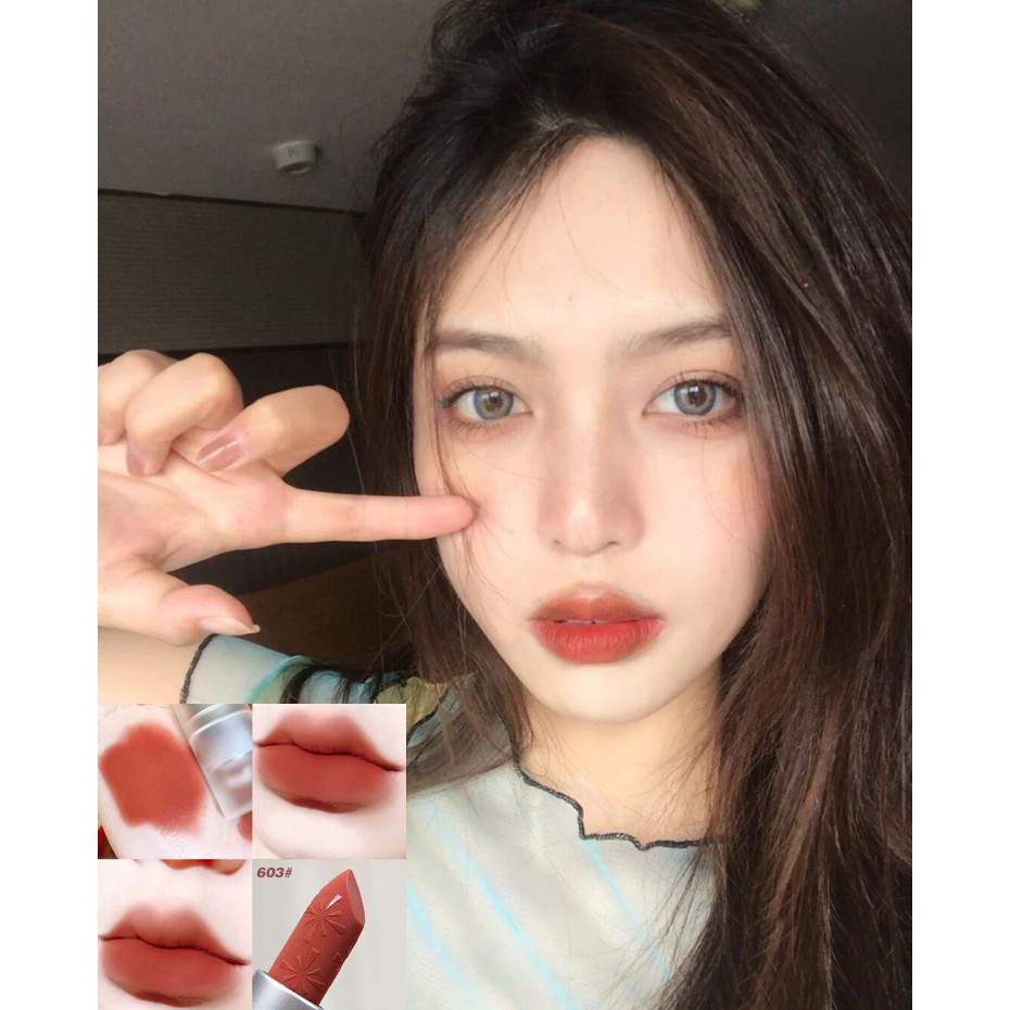 Son matte velvet siêu lì tông màu trà sữa hot trend mỹ phẩm nội địa Trung | BigBuy360 - bigbuy360.vn