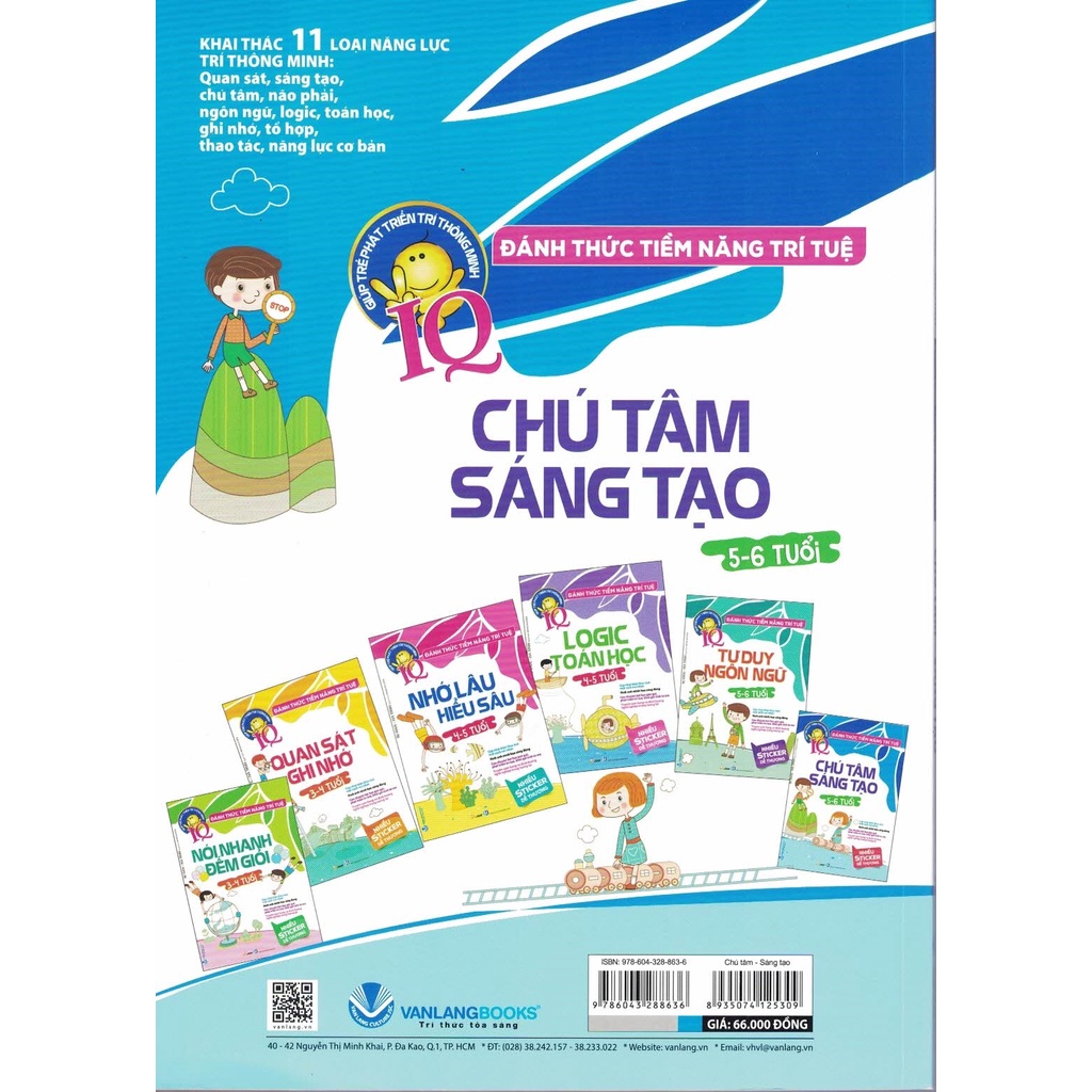 Sách - Đánh Thức Tiềm Năng Trí Tuệ - Chú Tâm, Sáng Tạo (5-6 Tuổi)