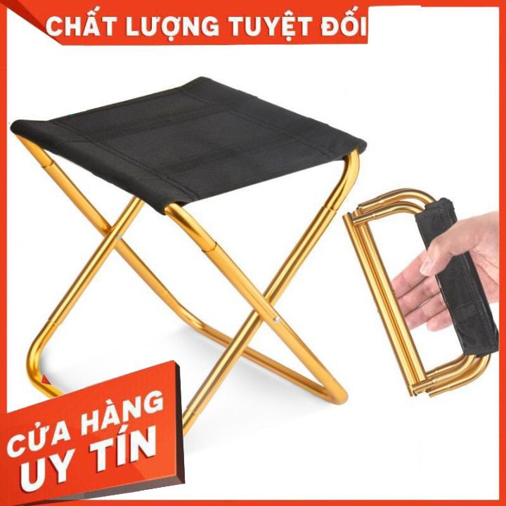 Ghế Xếp Inox Gấp Gọn Mini Bỏ Túi Dễ Dàng Mang Khi Du Lịch , Dã Ngoại, Câu Cá KK-21