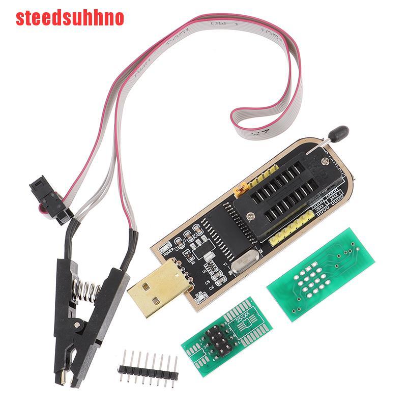 (Fas) Usb Lập Trình Ch341A 24 25 Series Eeprom Flash Bios + Kẹp Soic8