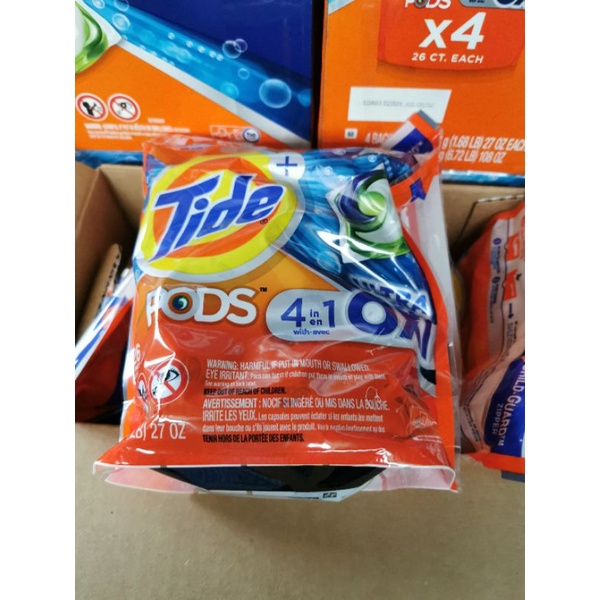 Viên giặt Tide pods Oxi túi 27viên nhập Mỹ