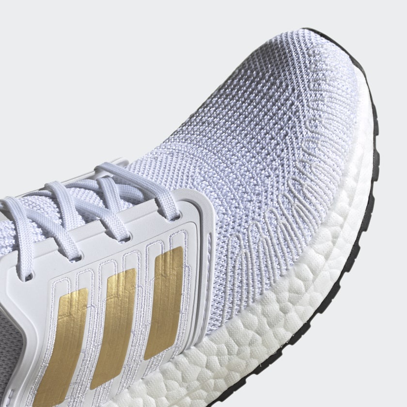 [Có sẵn] [Chính hãng]  Giày Adidas Ultraboost -Adidas Ultra Boost 20 Cloud White Gold Metallic-Sumo Authentic