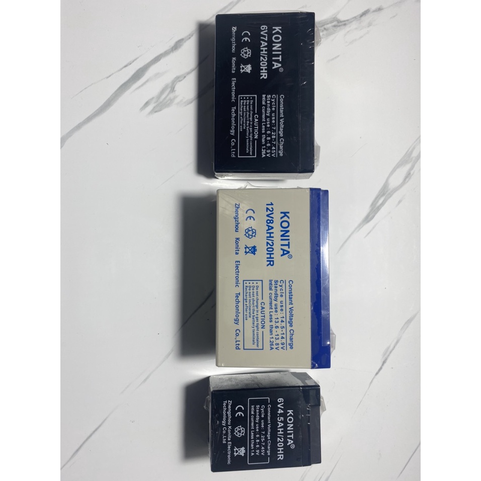 Bình ắc quy xe điện trẻ em - Bình ác quy cho ô tô điện, xe máy điện - 6v - 12v