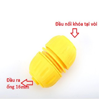 [1 cái loại màu vàng] ĐẦU NỐI NHANH TẠI VÒI đường kính 16mm và 21mm RA NỐI ỐNG 16MM - DIY594