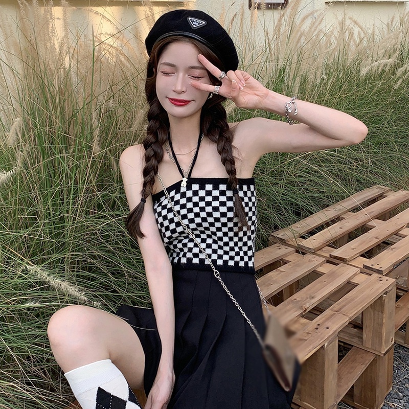 Áo kiểu hai dây/ Áo khoác cardigan dệt kim quyến rũ thời trang dành cho nữ