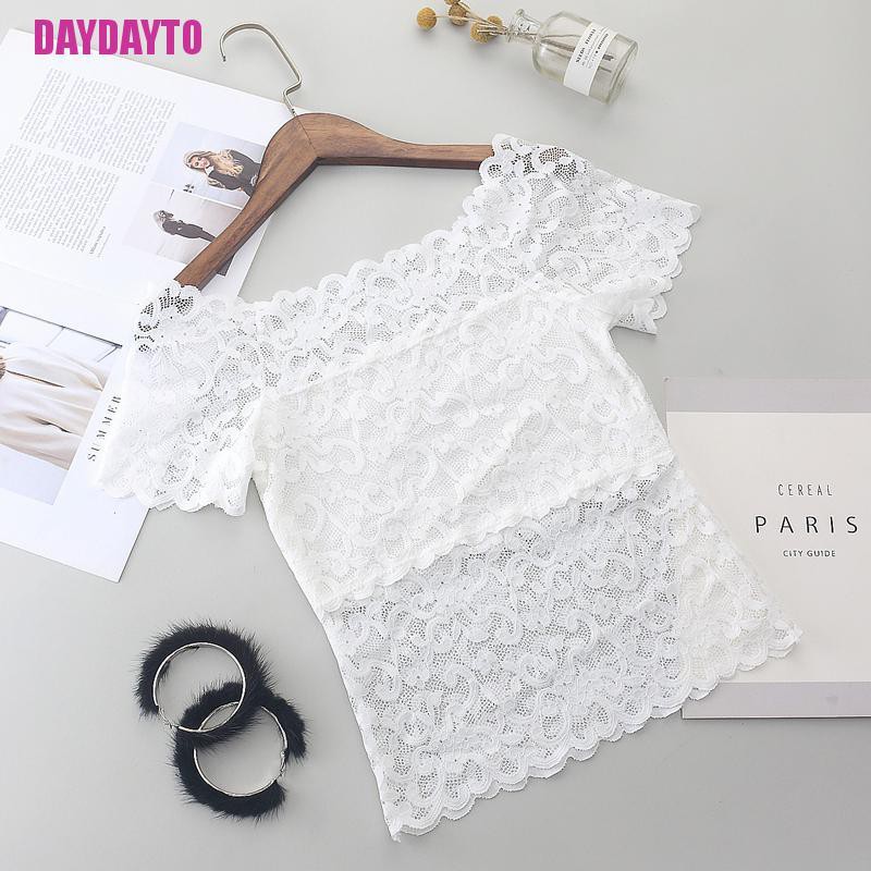 Áo Hai Dây Phối Ren Hoa Thời Trang Mùa Hè Quyến Rũ Cho Nữ