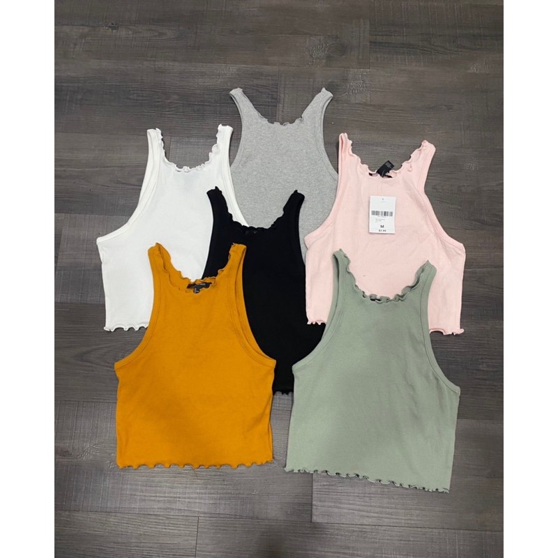 Áo ba lỗ cuốn biên F21