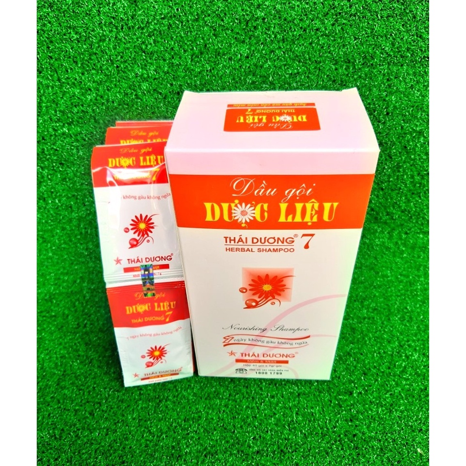 Dầu gội Thái Dương 7 - 7 ngày không gàu không ngứa - dây 10gói x 7g