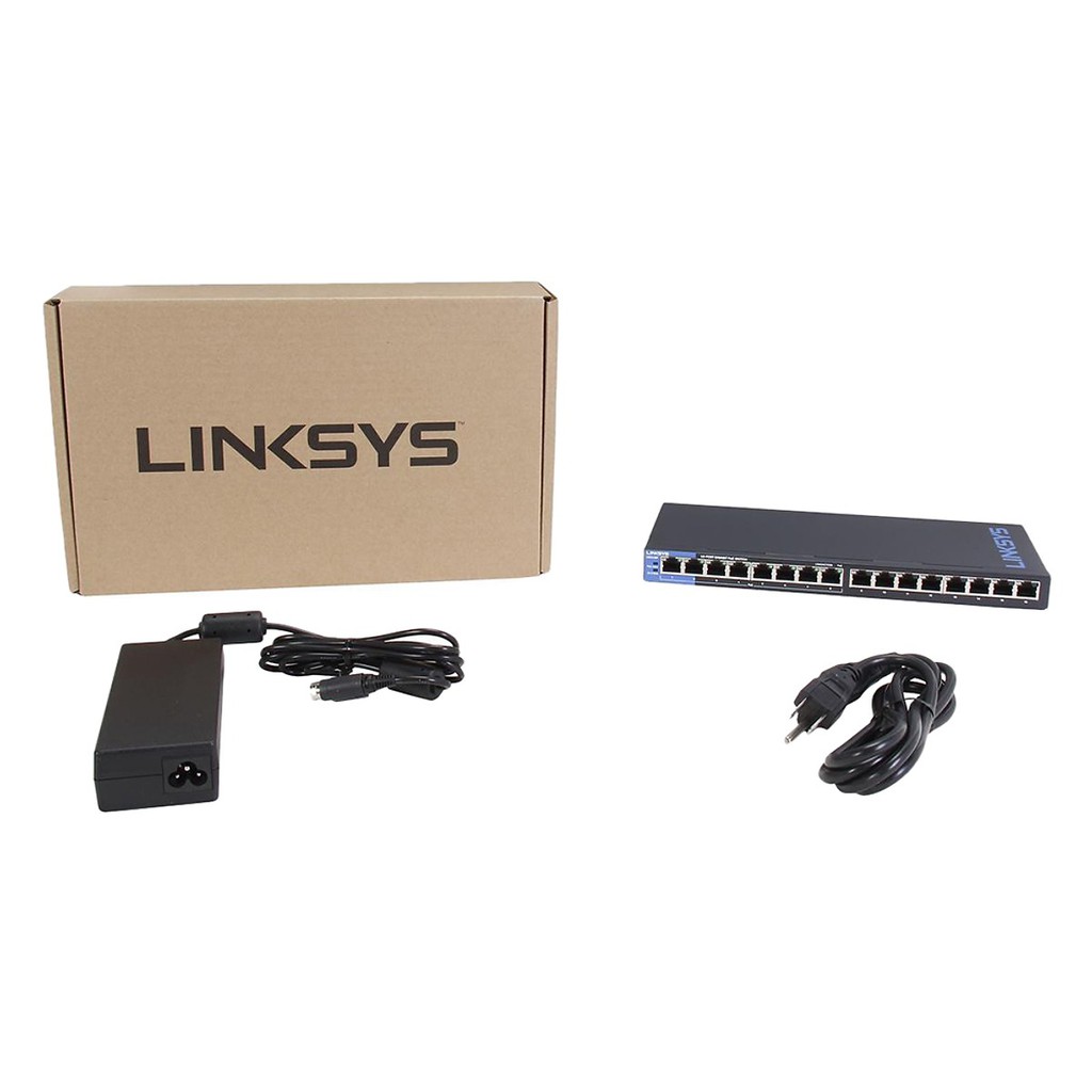 Thiết Bị Chia Mạng Linksys LGS116P UNMANAGED 16-PORT POE+ BUSINESS GIGABIT SWITCH