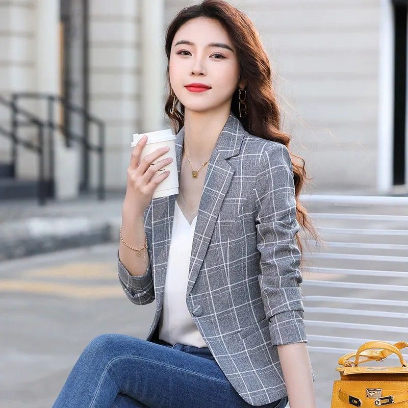 Áo Khoác Vest Mỏng Tay Dài Dáng Ôm size Lớn Thời Trang Mùa Hè Hàng Mới Dành Cho Bạn Nữ