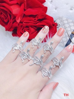 NHẪN RẮN BẠC TA CAO CẤP 925