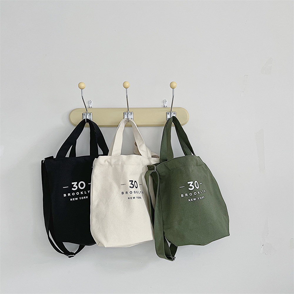 Túi vải In Chữ Đơn Giản Thời Trang Xu Hướng Hàn Quốc Cho Bé