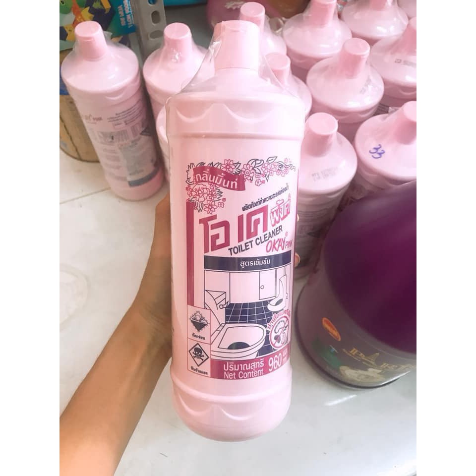 Nước Tẩy Bồn Cầu Okay Pink Thái Lan 960ml