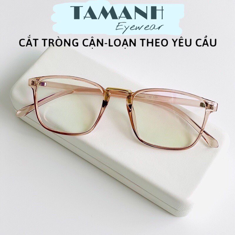 Gọng kính dẻo nam nữ TAMANHEYEWEAR 210 dáng vuông - nhận cắt mắt cận, viễn, loạn theo yêu cầu