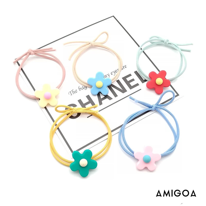 ✨✨Dây cột tóc màu sắc xinh xắn phong cách Hàn Quốc thời trang cho nữ Amigoa
