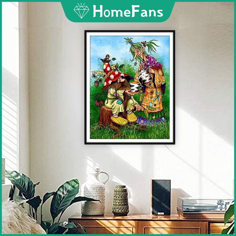 Bộ Tranh Đính Đá 5D Tự Làm Hình Nhân Vật Cổ Tích 40x50cm Trang Trí Phòng Ngủ Cho Bé